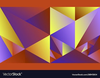 Polygonal dynamic minimal gradient triangle vector image