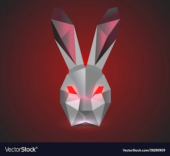 polygonal evil rabbit dark rabbit