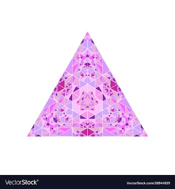 Polygonal geometrical abstract colorful mosaic vector image
