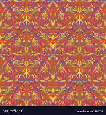 Polygonal geometrical abstract triangular flower vector image
