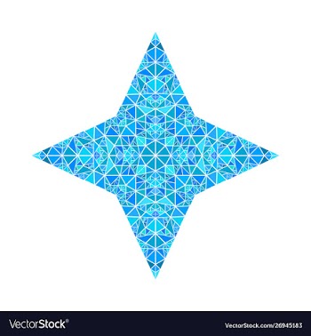 Polygonal geometrical colorful abstract mosaic vector image