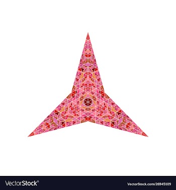 Polygonal geometrical colorful abstract tiled vector image