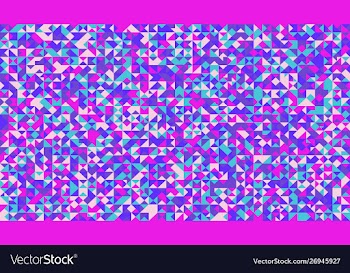 Polygonal multicolor mosaic triangle pattern vector image