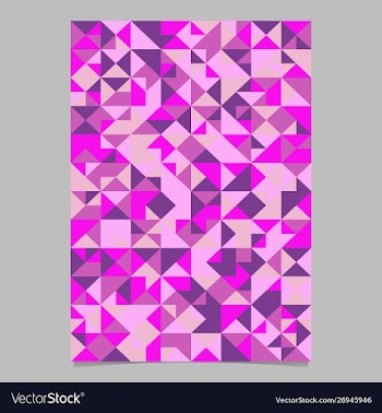 Polygonal seamless abstract mosaic triangle vector image