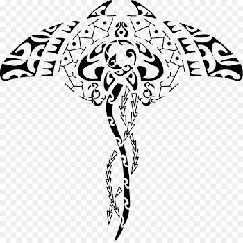 Polynesia Māori people Manta ray Tattoo Symbol - bat mandala tattoo 