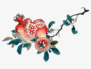 Pomegranate by Kōno Bairei (1844-1895). Digi.. | Free stock vector - 467147