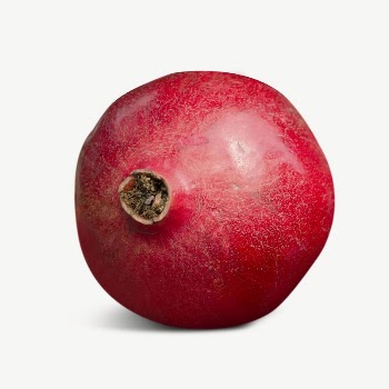 Pomegranate fruit collage element, isolated | Free PSD - rawpixel