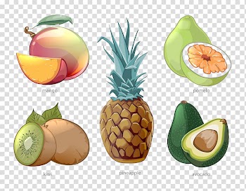 Pomelo Tropical fruit Pineapple, Kiwi peach pineapple guava transparent background PNG clipart