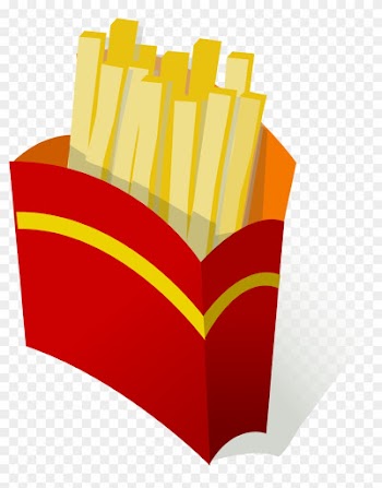 Pommes Frites / French Fries Free Vector - Unhealthy Foods Clipart