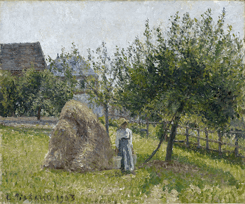Pommiers &agrave; Eragny, matin&eacute;e de | Free Photo - rawpixel
