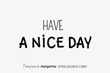 Pompiere & Margarine open source | Free Font Add-on - rawpixel