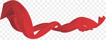 Pongee Red Silk Ribbon - Red ribbon 