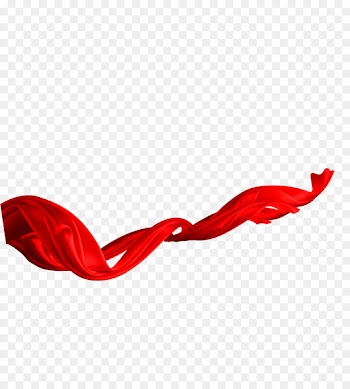 Pongee Silk Ribbon Red Textile - Red ribbon 