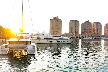 Pontoon Boat on Water