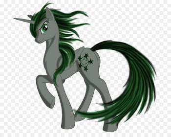 Pony Achlys Horse Winged unicorn Fan art - moirai 