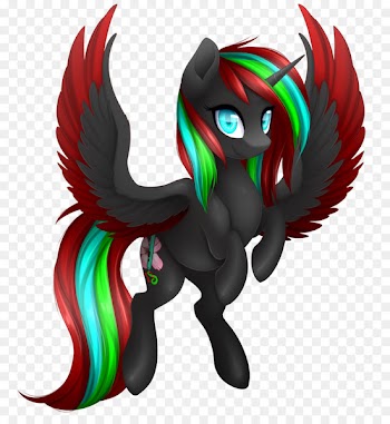 Pony .com Horse Demon Illustration - bakugan graphic 