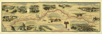 Pony Express map, by William | Free Photo - rawpixel