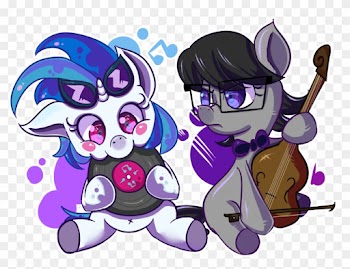 Pony Fluttershy Purple Mammal Cartoon Vertebrate Horse - Octavia Mlp Baby