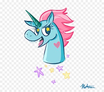 Pony Head Art Pinkie Pie Derpy Hooves - unicorn head 