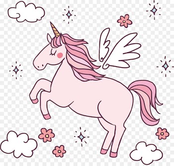 Pony Horse Unicorn Pegasus - Pink hand painted Unicorn 