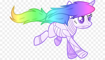 Pony Robot Unicorn Attack Rainbow Dash Drawing - unicorn horn 