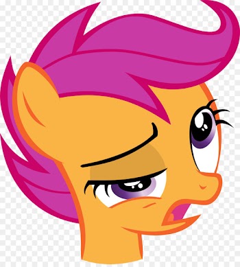 Pony, Scootaloo, Pinkie Pie, Face, Cartoon PNG