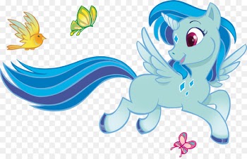 Pony Sticker Child Mural Horse - blue dream 