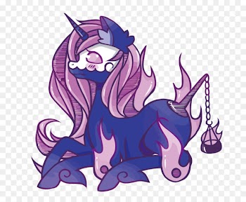 Pony Unicorn - Vector purple unicorn 