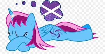 Pony Winged unicorn Horse Illustration Scotland - absurd background 