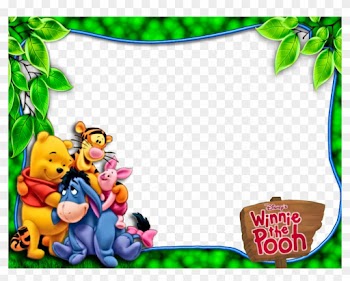 Pooh And Friends Png Green Kids Frame - Winnie The Pooh Frames