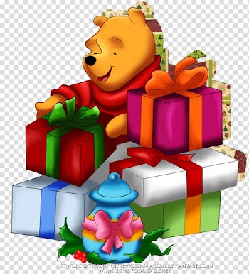 Pooh Christmas transparent background PNG clipart