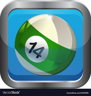 Pool ball icon vector image