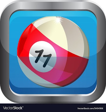 Pool ball icon vector image