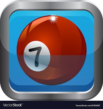 Pool ball icon vector image