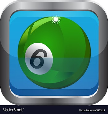 Pool ball icon vector image