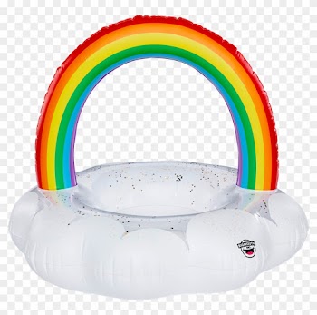 Pool Float Giant Rainbow Cloud - Rainbow Pool Float