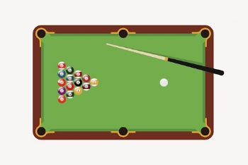 Pool table clipart, sport equipment | Free PSD - rawpixel