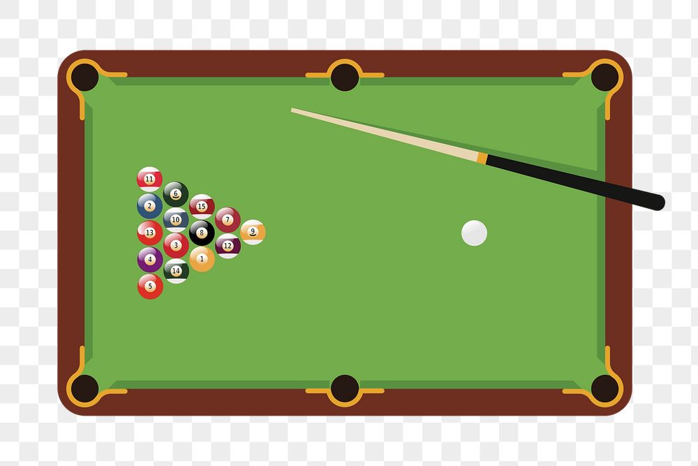 Pool table png sticker, sport | Free PNG - rawpixel
