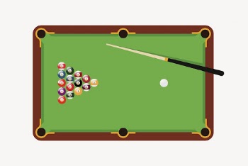 Pool table sticker, sport equipment | Free Vector - rawpixel