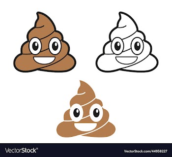 poop sticker cute cartoon draw