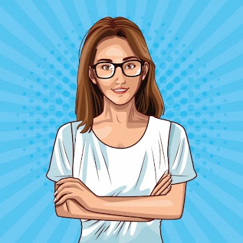 Pop art fashion and beautiful woman cartoon Free Vector