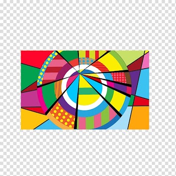 Pop art Illustration, Creative color box transparent background PNG clipart