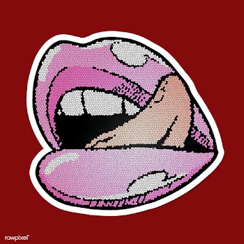 Pop art lips sticker design element | Free  illustration - 2356955