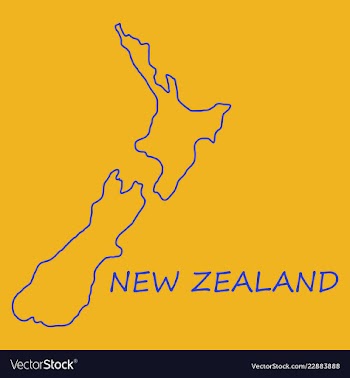 Pop art map of newzealand vector image
