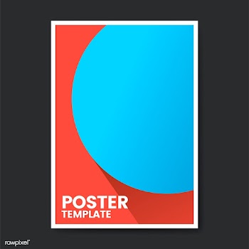 Pop color poster template design | Free stock vector - 458264