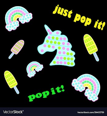 pop it rainbow and unicorn