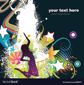 Popart background vector image