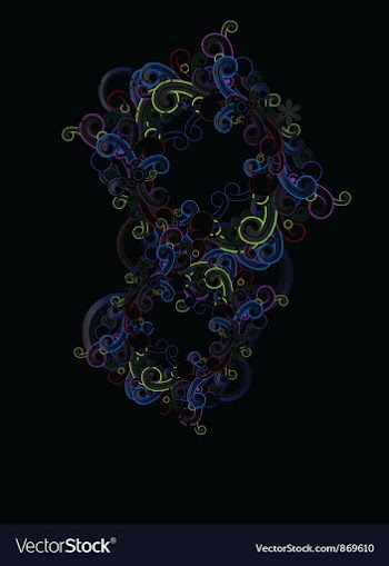 Popart floral background vector image