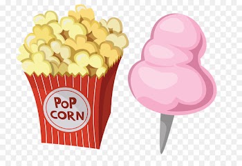 Popcorn Cotton candy - Popcorn and ice cream 