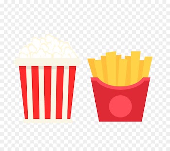 Popcorn French fries - Cinema eat popcorn 